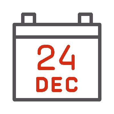 wired outline 2947 calendar christmas eve hover flutter