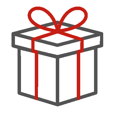 wired outline 412 gift hover squeeze